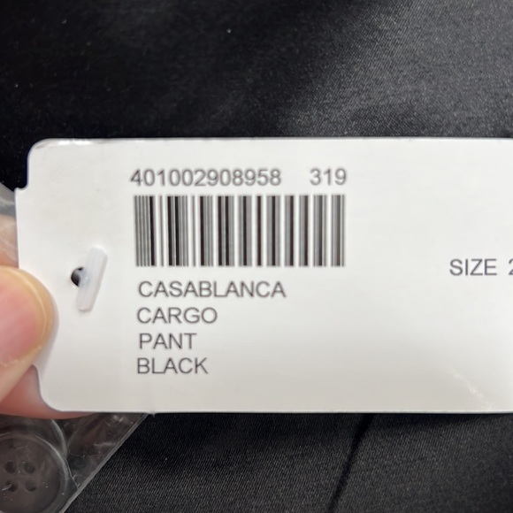 Chico’s Casablanca Cargo Pant in Black Satin—Size 2 in Chico’s Sizing—Brand New - Picture 4 of 4